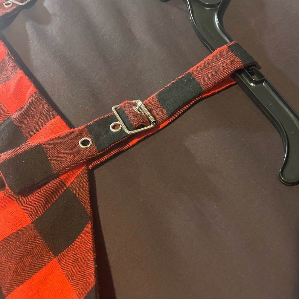 2 XL Shein Black & Red Plaid Hello Kitty Dress - Picture 8 of 16